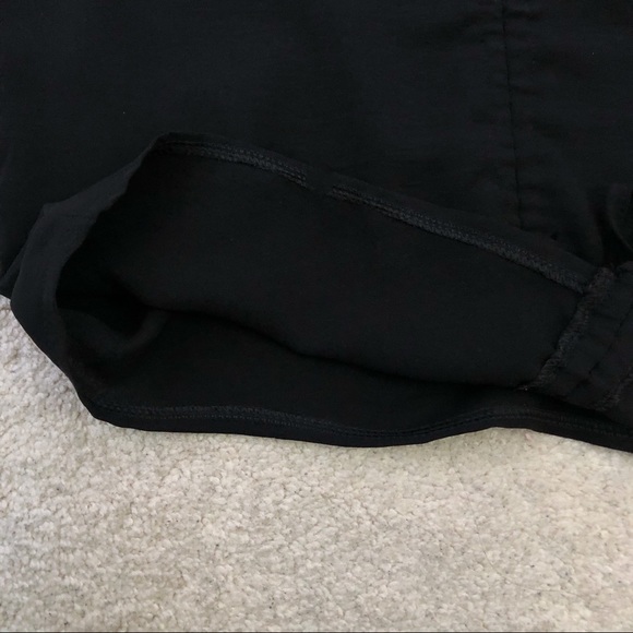 3 for $28🌼 Black Ruched Drawstring self-tie blouse - Picture 7 of 8